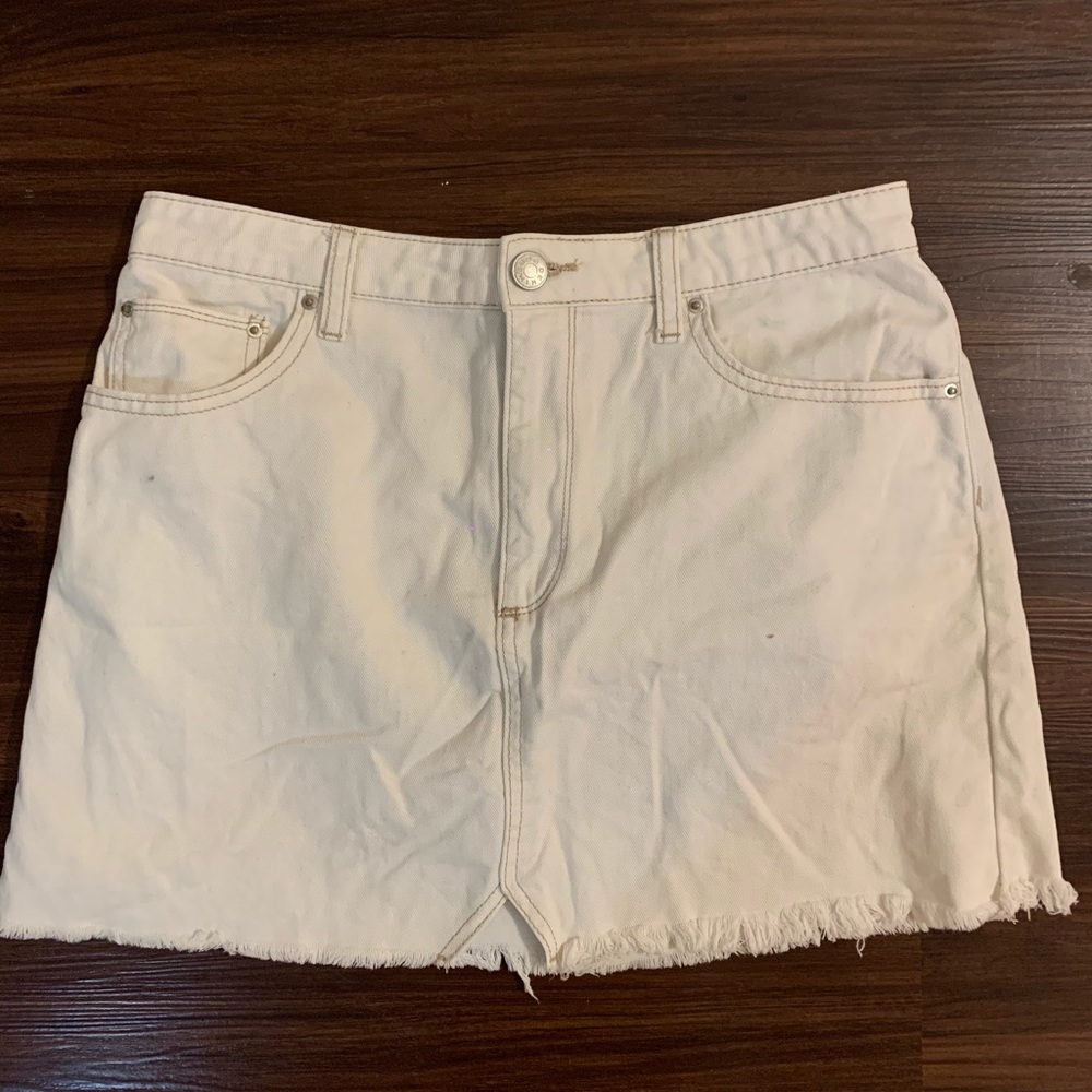 BDG - White Denim Skirt